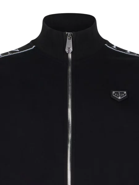 Decupat geacă de blugi Philipp Plein negru