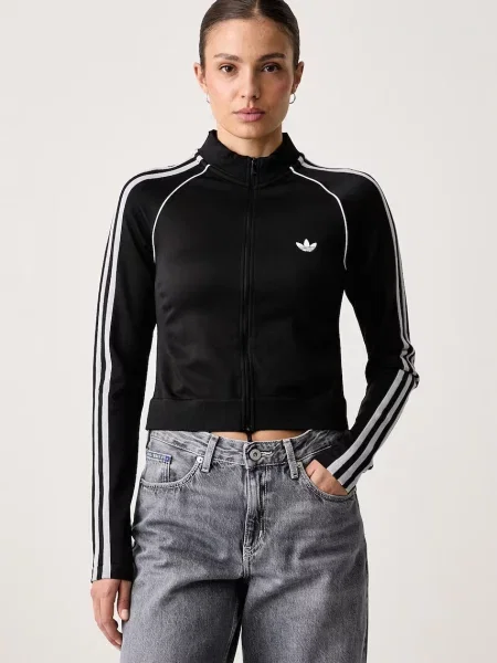 Adidas Originals hanorac cu pentru femei Essentials Seamless negru