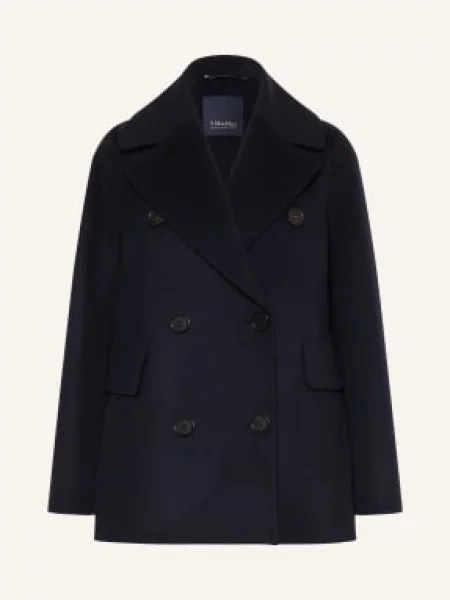 S Max Mara Caban Kabát Camilla tmavě modrá