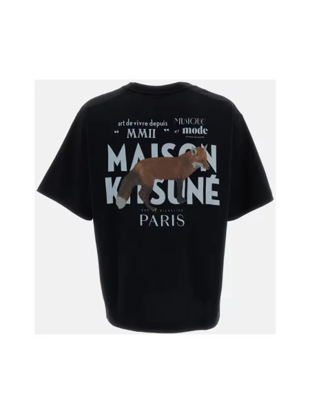 Koszulka Maison Kitsune czarna