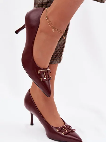 Lodičky Boto na vysokém podpatku červené