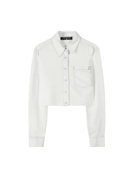 Koszula dżinsowa Patrizia Pepe biały