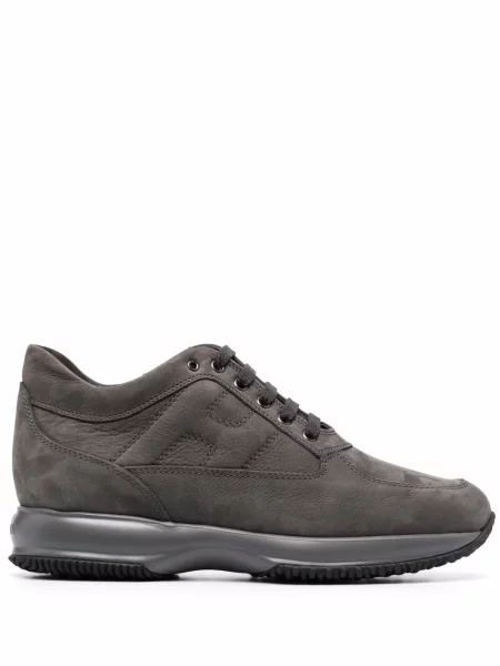 Sneakerși Hogan Interactive din piele de căprioară gri