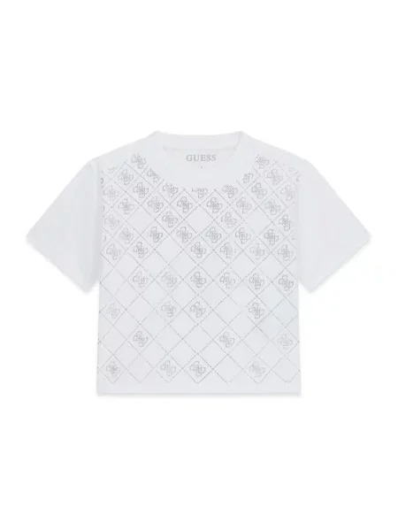 Guess T-Shirt Boxy Fit biały