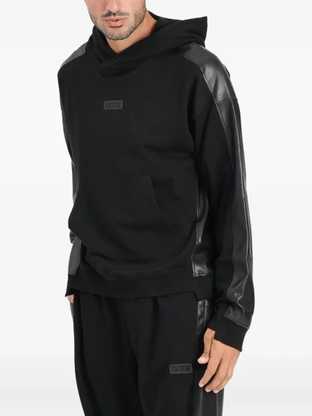 Hanorac cu glugă Versace Jeans Couture negru