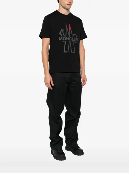 Tricou Moncler Grenoble cu imagine negru