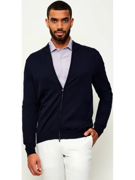 BOSS BLACK de lână pulover balonso | regular fit negru