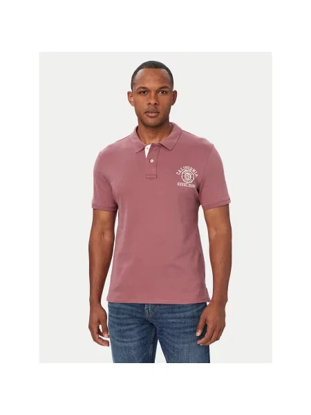 Guess Jeans Polo majica Regular Fit vijolična