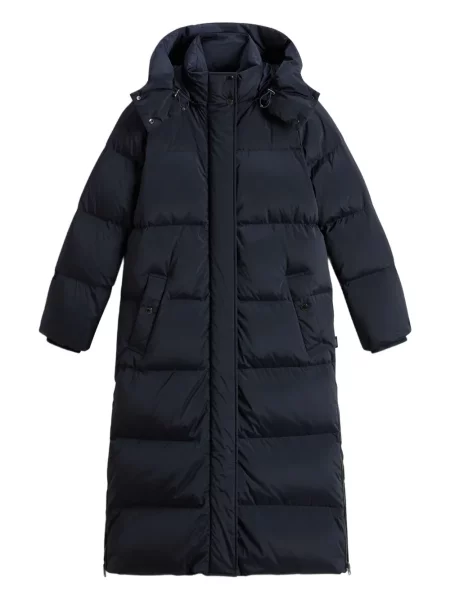 Geacă parka Woolrich cu glugă albastru