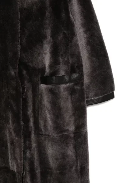 Palton Giorgio Armani cu glugă maro