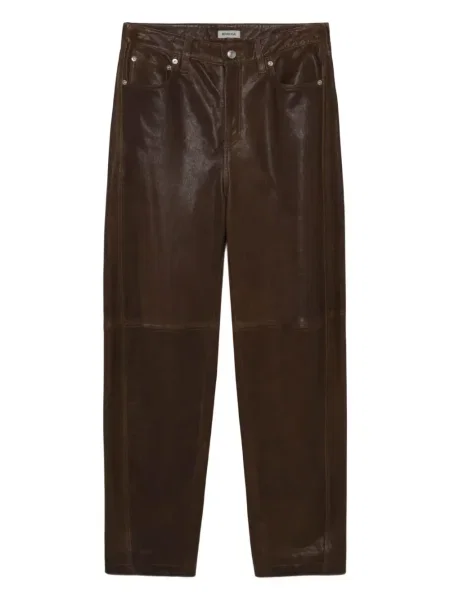 Pantaloni Simkhai din piele maro