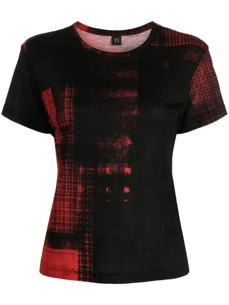 Tricou Y's cu imagine din jerseu roșu