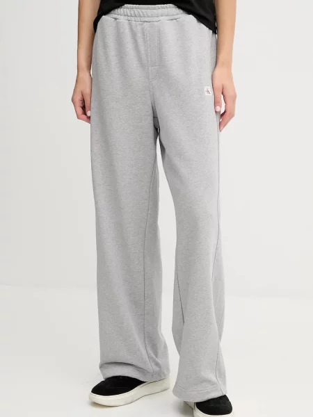 Calvin Klein Jeans pantaloni de trening pentru femei cu gri