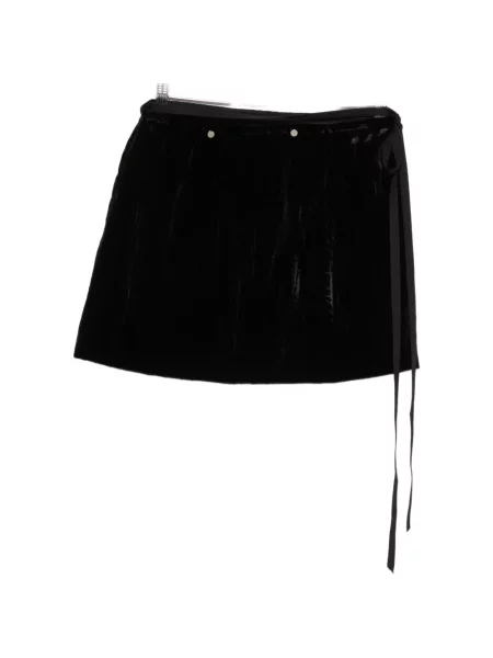 Fustă Ann Demeulemeester de catifea plic negru