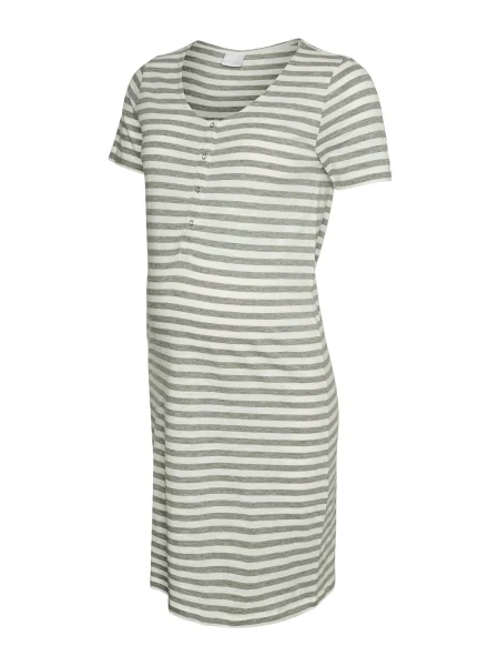 MAMALICIOUS Spalna srajca MLVIOLA / svetlo siva