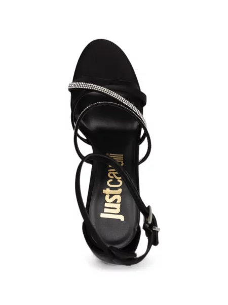 Sandale Just Cavalli cu cataramă negru