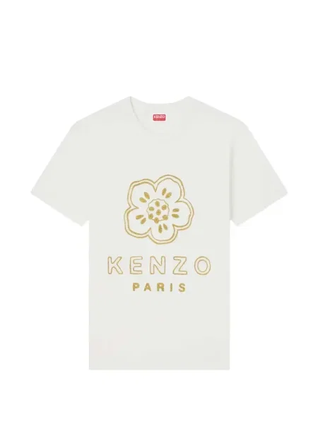 Tricou Kenzo cu model floral alb