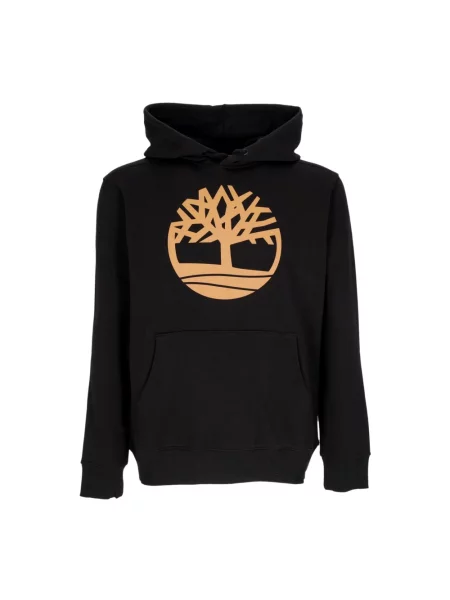 Bluza z kapturem Timberland z kapturem z logo czarna