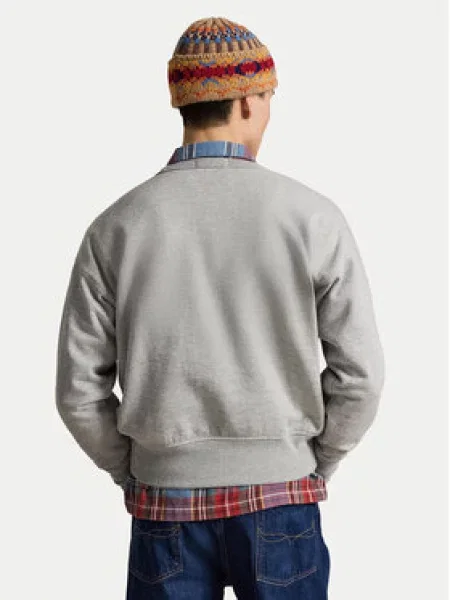Polo Ralph Lauren dukserica za muškarce s pamukom siva