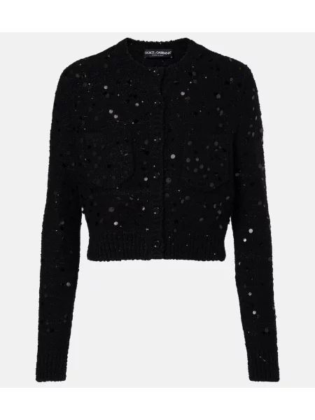 Cardigan Dolce&gabbana de lână negru