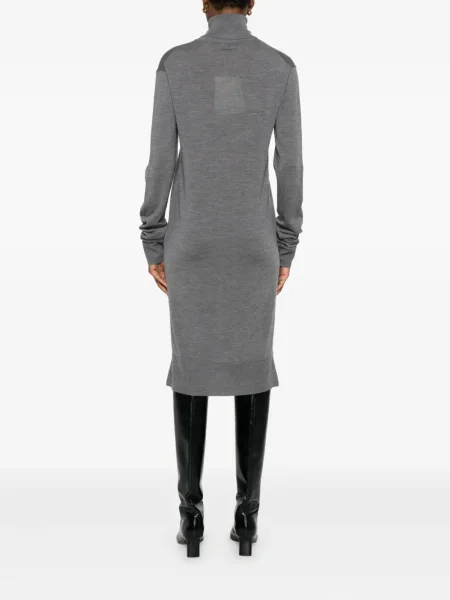 Rochie midi Toteme până la genunchi de costum gri