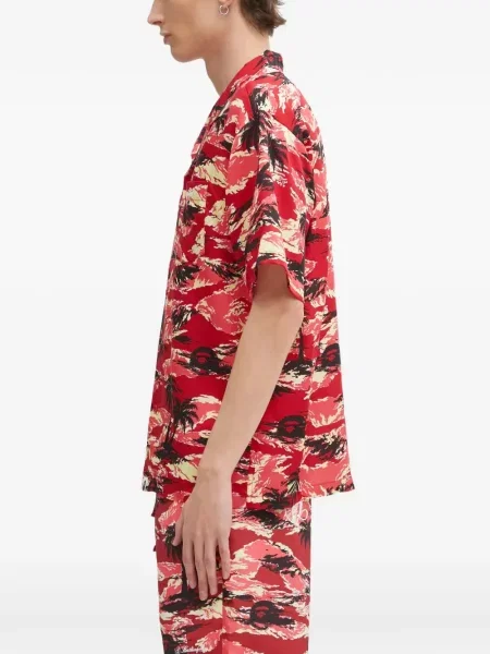 Cămașă A Bathing Ape® cu imagine roșu