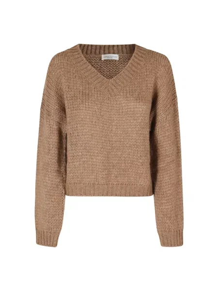 Sweter Roberto Collina wełniany brązowy
