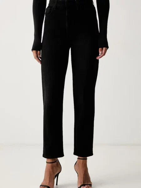 Guess blugi tapered pentru femei NEW MOM negru