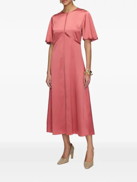 Rochie midi Joseph din satin roz