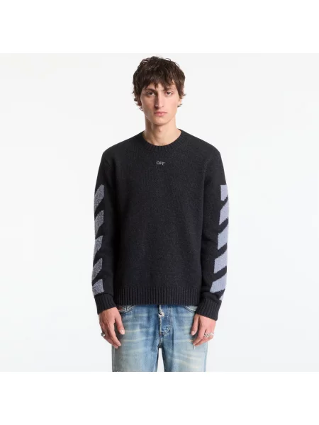 Dzianinowy sweter Off-white biały