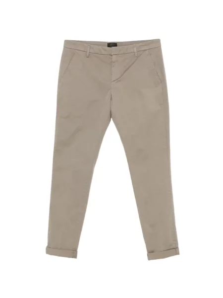 Tapered chino nadrág Dondup barna