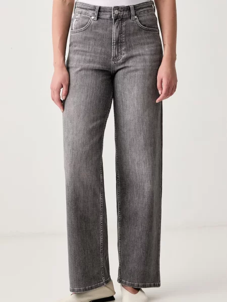 Marc O'Polo blugi wide leg pentru femei gri