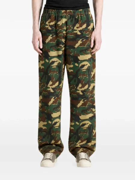 Τρέξιμο παντελόνι A Bathing Ape® με σχέδιο παραλλαγής πράσινο