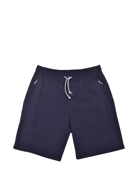 Pantaloni scurți Brunello Cucinelli cu cordon albastru