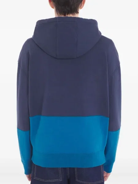 Hanorac cu glugă Maison Kitsune albastru
