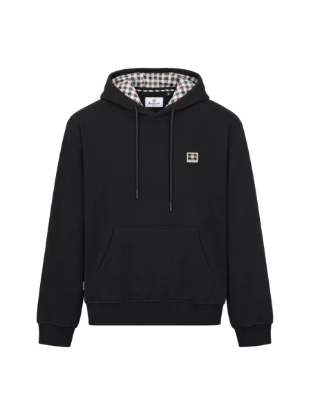 Bluza z kapturem Aquascutum czarna