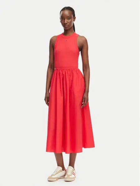 Tommy Jeans Rochie de vară roșu