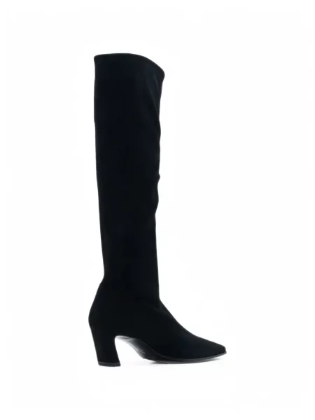 Botine Stuart Weitzman din piele de căprioară negru