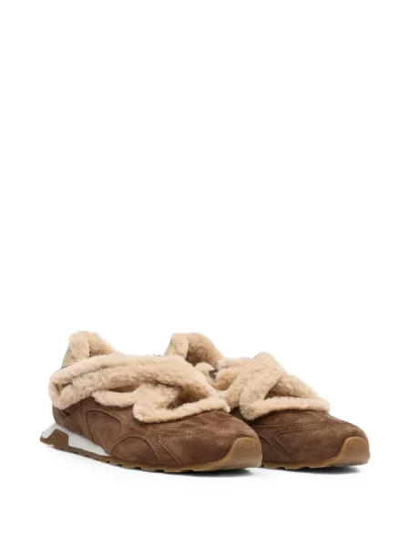 Chiloți Ash slip-on cu blană maro