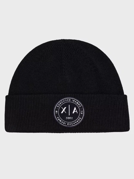 Шапка Armani Exchange чорна