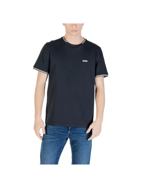 Polokošeľa Boss modrá