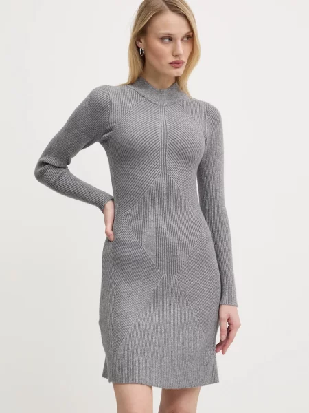 Never Fully Dressed rochie Mini Suki mini mulata gri