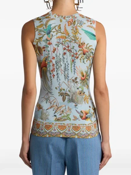 Top Etro albastru