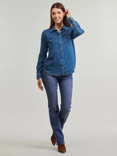 Blugi evazați Levi's® cu talie înaltă albastru