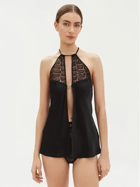 Spalna srajca Chantelle črna