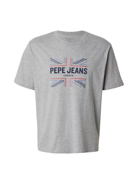 Pepe Jeans Tricou albastru / bleumarin / amestecat / roșu deschis gri