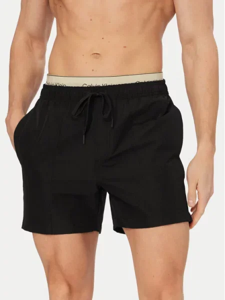 Calvin Klein Swimwear Pantaloni scurți pentru înot negru