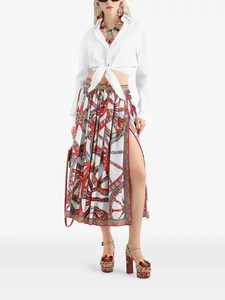 Cămașă Dolce & Gabbana din poplin alb