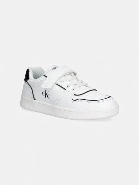 Calvin Klein Tenisice Low Cut Lace-Up/Velcro S bijela