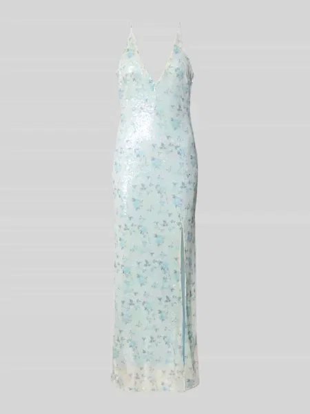 Sukienka wieczorowa z cekinami i dekoltem w serek model ‘LOIS SEQUIN’ Bardot